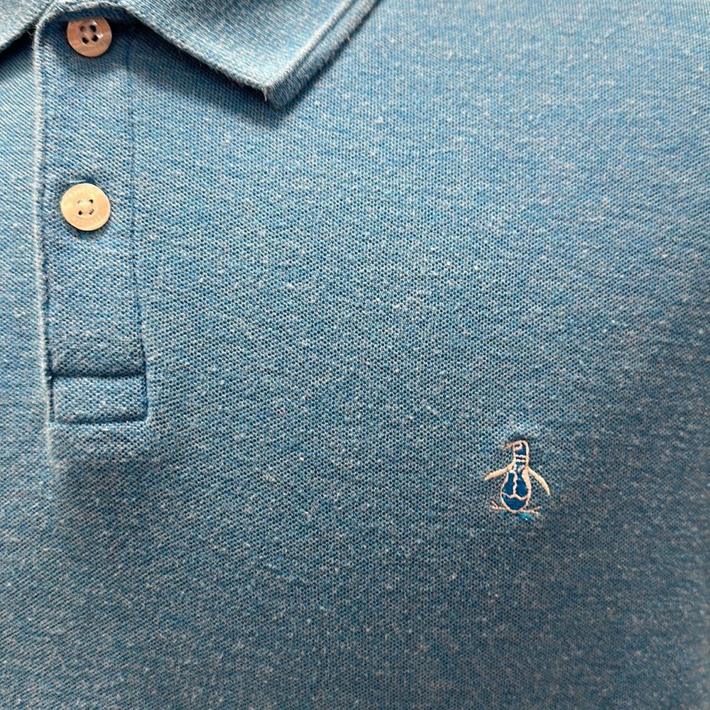 Original Penguin Polo by Munsingwear - Aqua Blue - XL - Picture 3 of 5